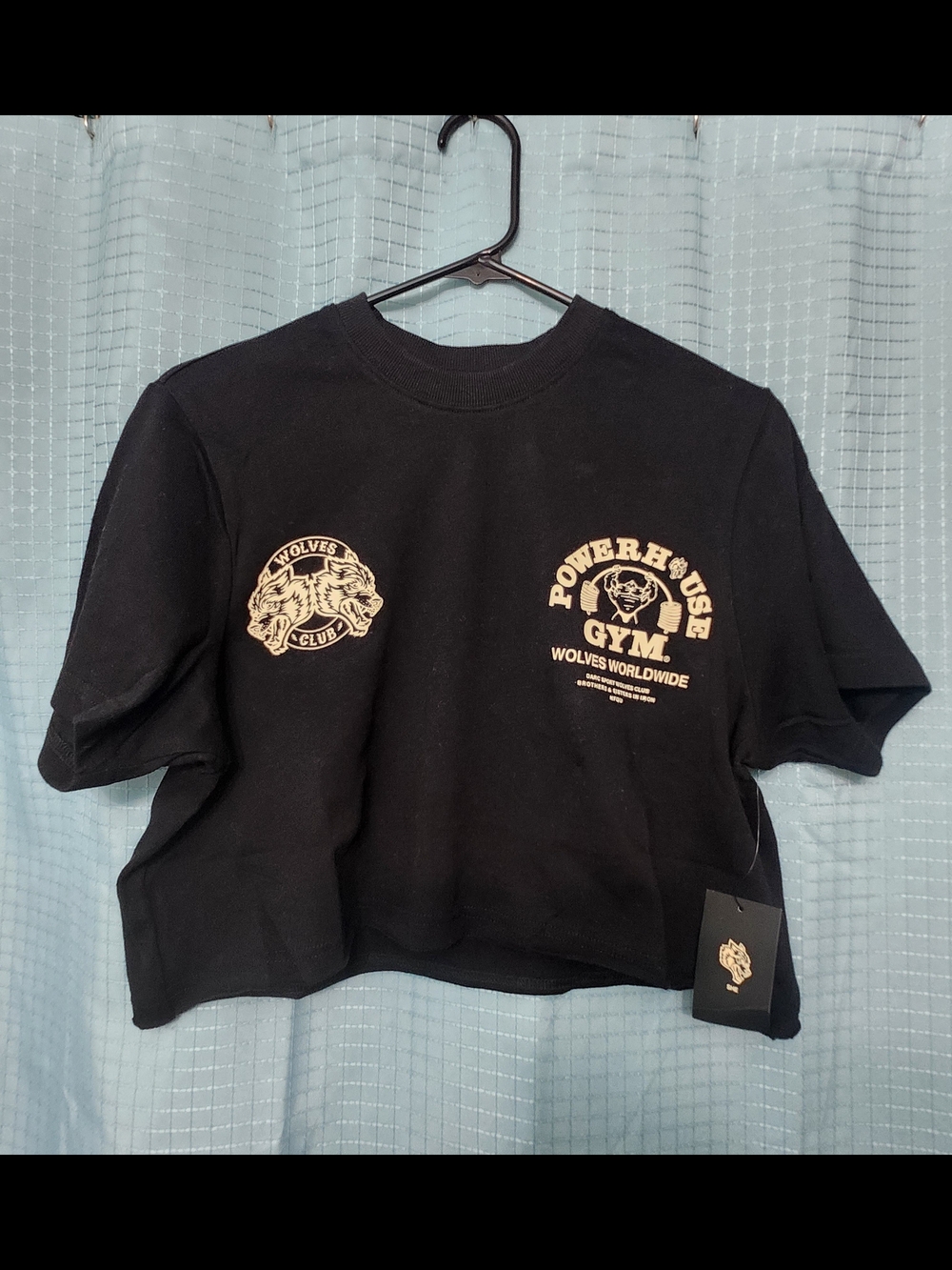 Nwt Darc Sport Power House Black Cropped Tee Sold Out Online